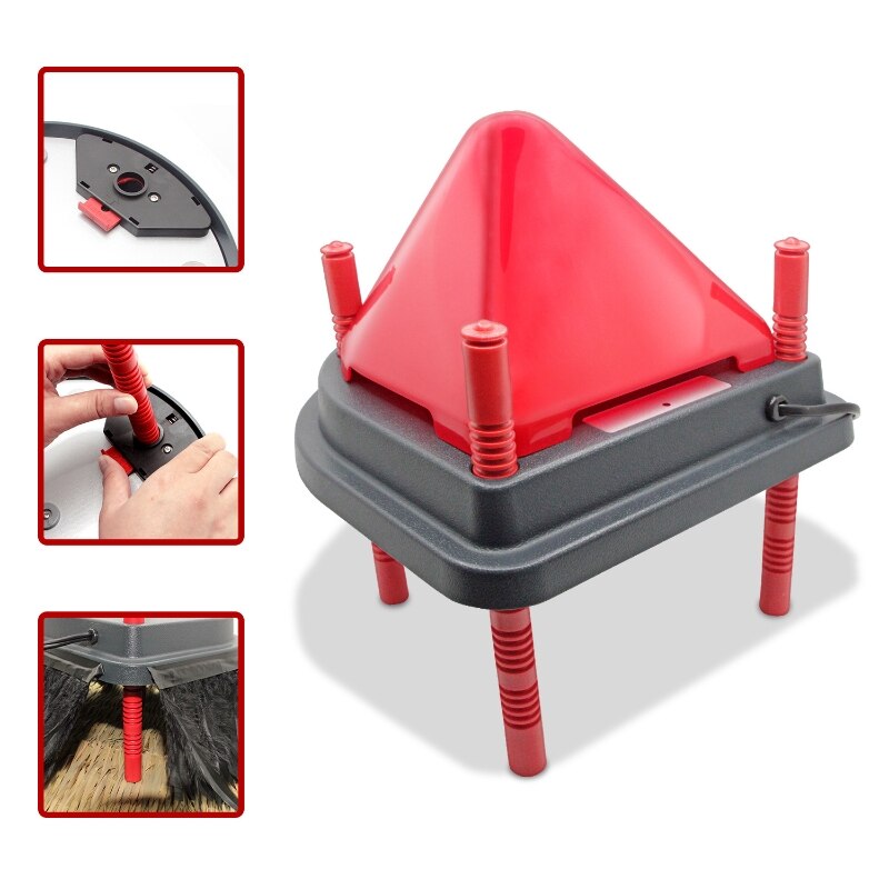 Electric Chick Brooder Heating Plate Chick Ducklings Cage Warmer Temperature Control Roost Cone Adjustable Height Warm 15 Chicks