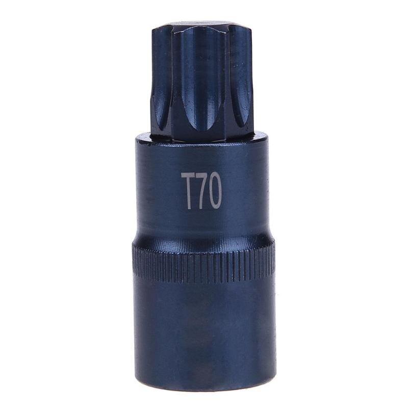 Destornillador Torx 1/2 adaptador de brocas T30 T35 T40 T45 T50 T555 T60 T70 adaptador de tornillo herramienta de mano: T70
