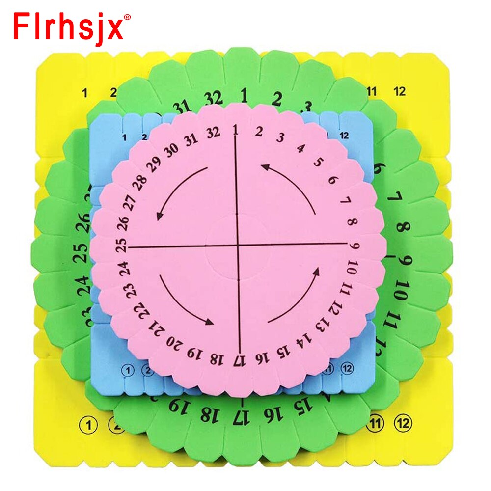 4pcs Multicolour Kumihimo Disks Set Kumihimo Beading Cord Disc Disk Hand Bracelet Knitting Tools Household Braided Weaving Board