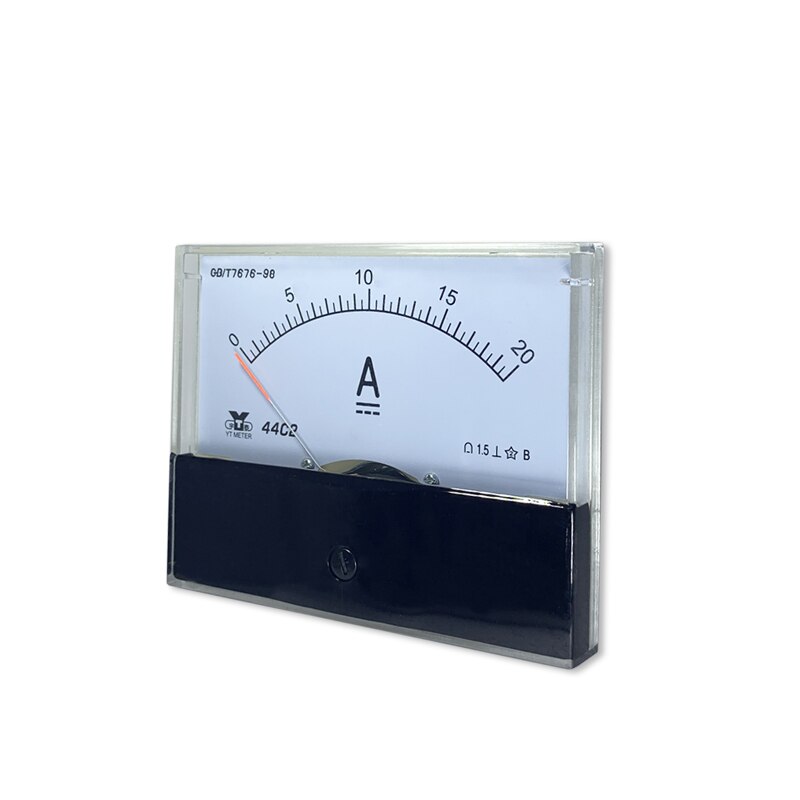 44C2 DC Analog Panel Voltmeter Ammeter Amp Volt Meter Gauge 100mA 300mA 500mA 500uA 1A 2A 3A 5A 10A 15A 20A