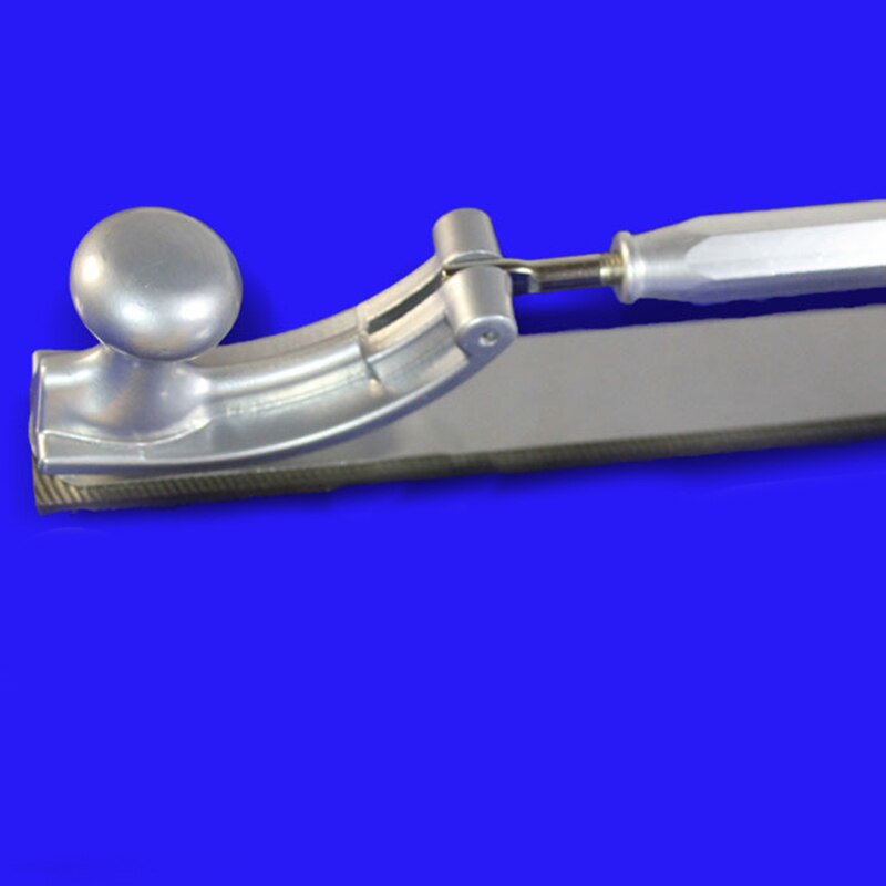 lima per lucidare la carrozzeria del dente fresata con telaio regolabile supporto per file in acciaio con denti curvi per lucidatura di pannelli in metallo (medio)