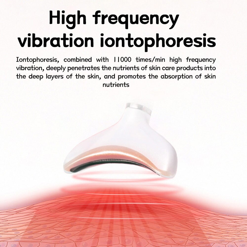 3 Colors Remove Double Chin Neck Device LED Photon Therapy Anti-Wrinkle Vibration Face Skin Lifting Tightening Massager