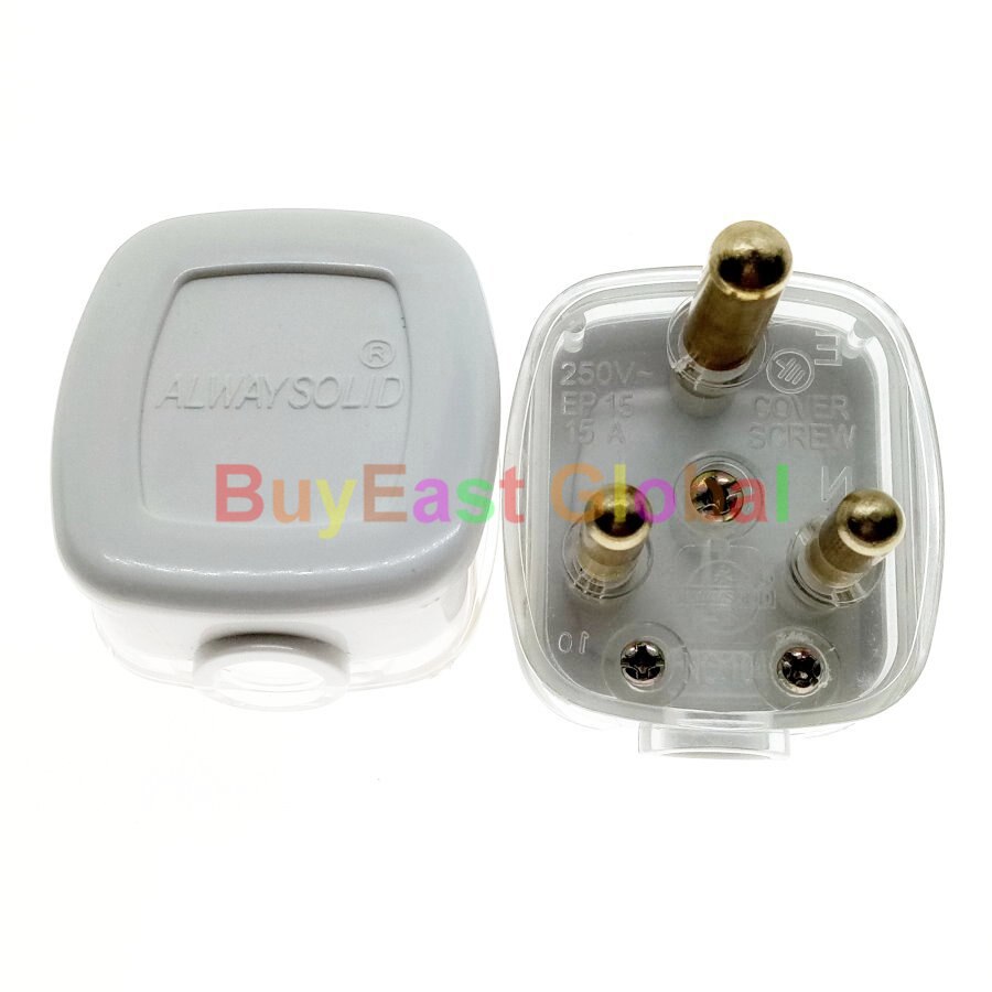 BS546 15A Type M Rewireable Main Power Plug AC100~250V 15A