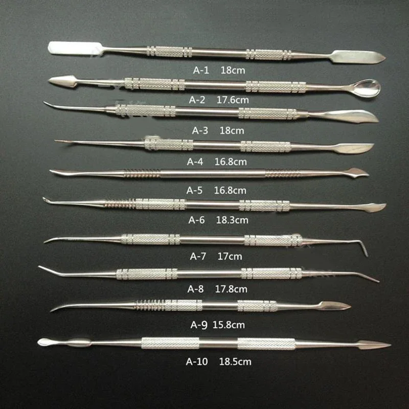 10 Stks/set Rvs Zachte Klei Gereedschap Beeldhouwen Smoothing Wax Aardewerk Keramische Polymeer Modellering Gesneden Accessoires