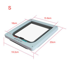 Novel Pet Cat Puppy Dog Lock Safe Flap Door Lockable Gates ABS Practical Intelligent Control