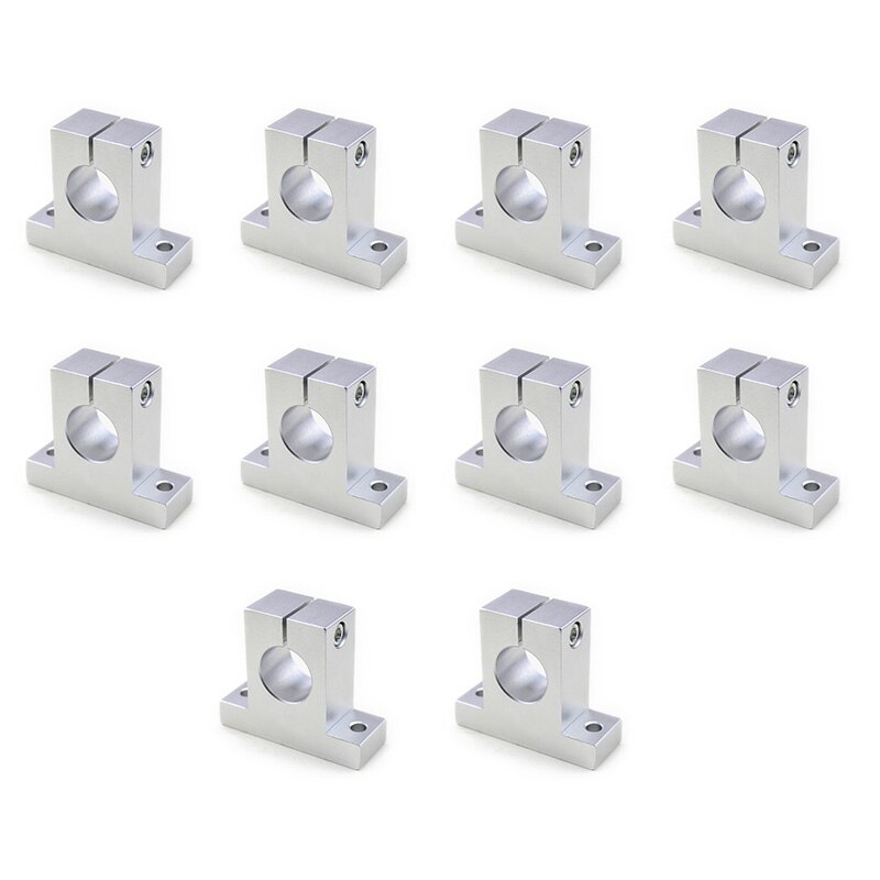Linear Rail Shaft Support,Linear Rail Shaft Guide Support Bracket(10Pcs SK8 8mm): Default Title
