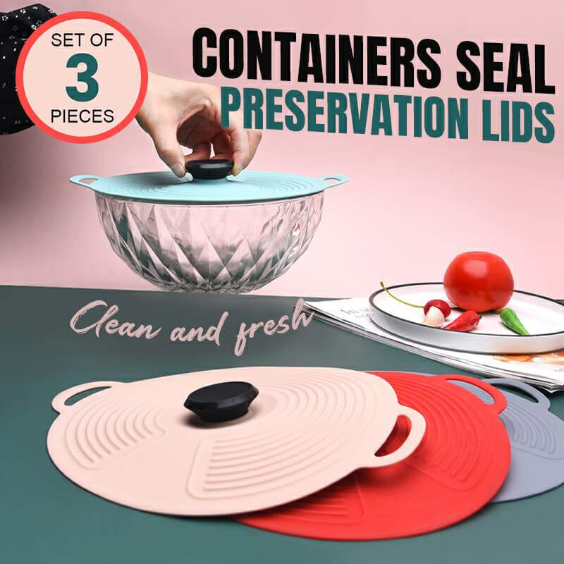 Silicone Fresh-keeping Cover Containers Seal Preservation Lids Leak-proof Dust-proof Tableware Cover Kitchen Pot Bottle Covers