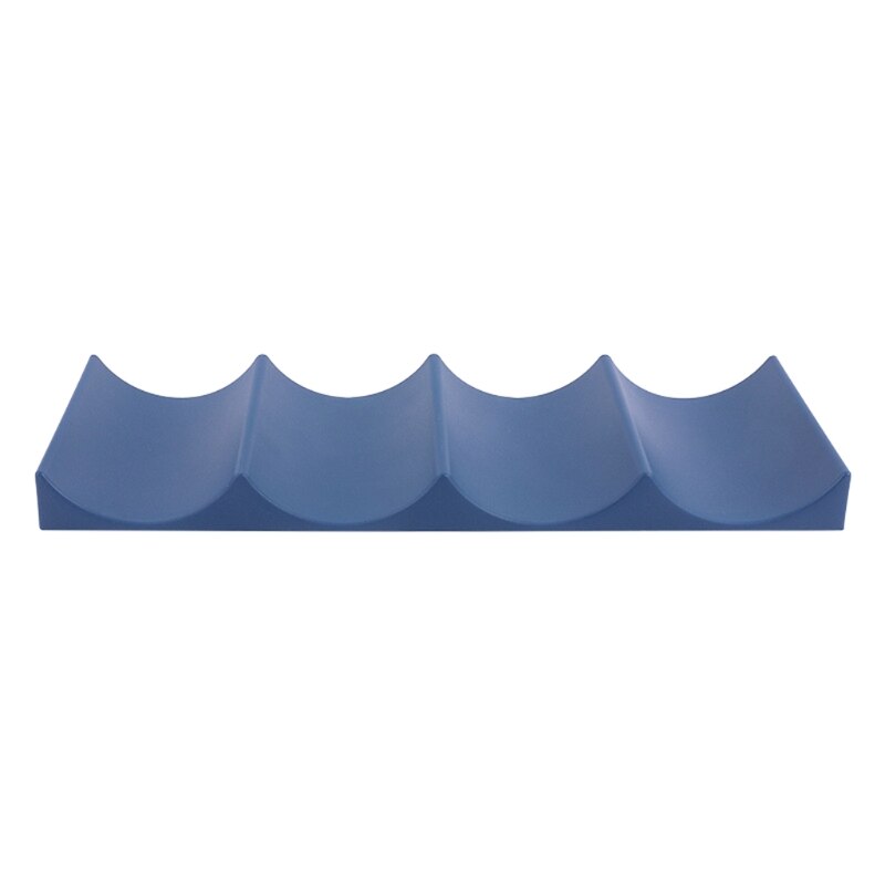 Half Arc Wine Rack Countertop Storage Stackable Bottle Holder Drink Can Organizer Display Mat Easy Stacker Storage Bracket Rack: Deep Blue