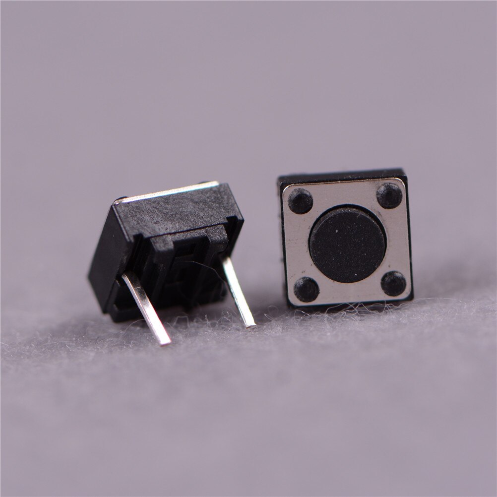 50Pcs Momentary Tactile Tact Push Button Switch 2 Pin DIP 6x6x4.3mm High 4.3mm