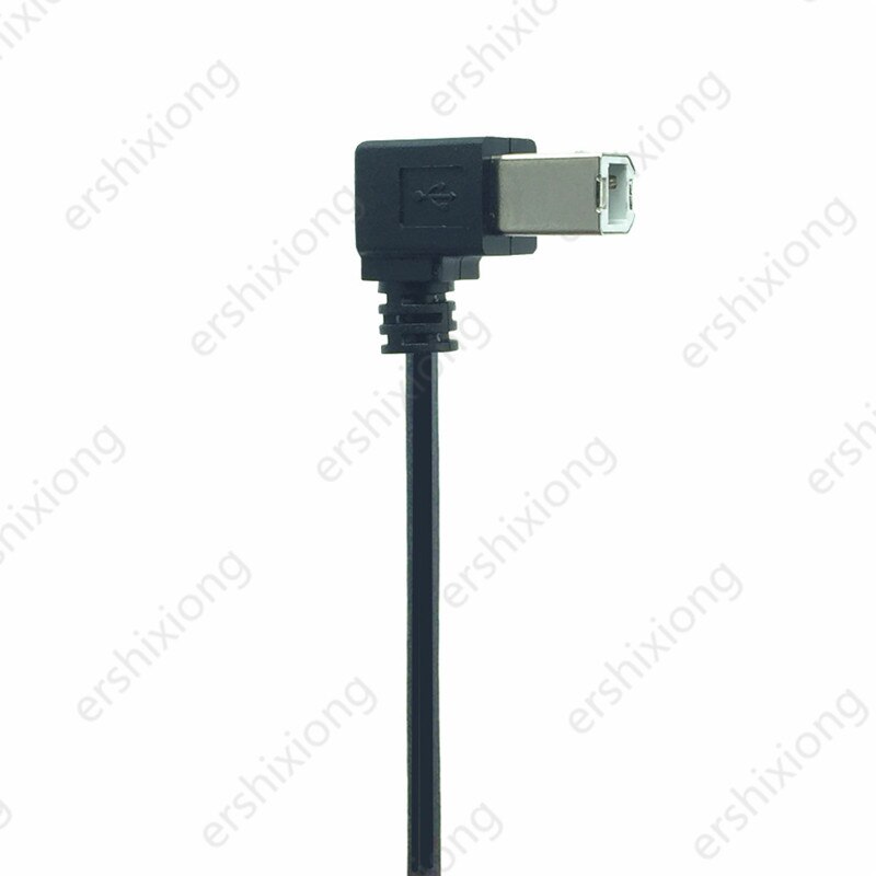 0.5M 1M Haaks Usb 2.0 A Male Naar Haaks B Male 90 Graden Printer Scanner Computer kabel