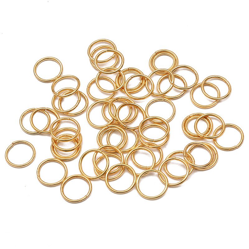 Ensemble de 200 anneaux de cheveux tressés, 0.8x8mm, petite ouverture, perle, Dreadlock, Clip, tresse pour tresses africaines, accessoires décoratifs: NO.4