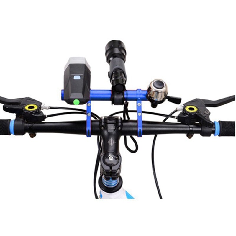 Bike Handlebar Extender Aluminum Alloy Bracket Extension for Bicycle Speeeter Mount Headlight Flashlight Lamp Holder
