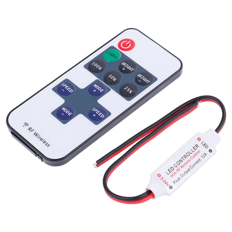 Mini Led Rgb Afstandsbediening 12V Rf Wireless Controller Voor Led Strip Licht