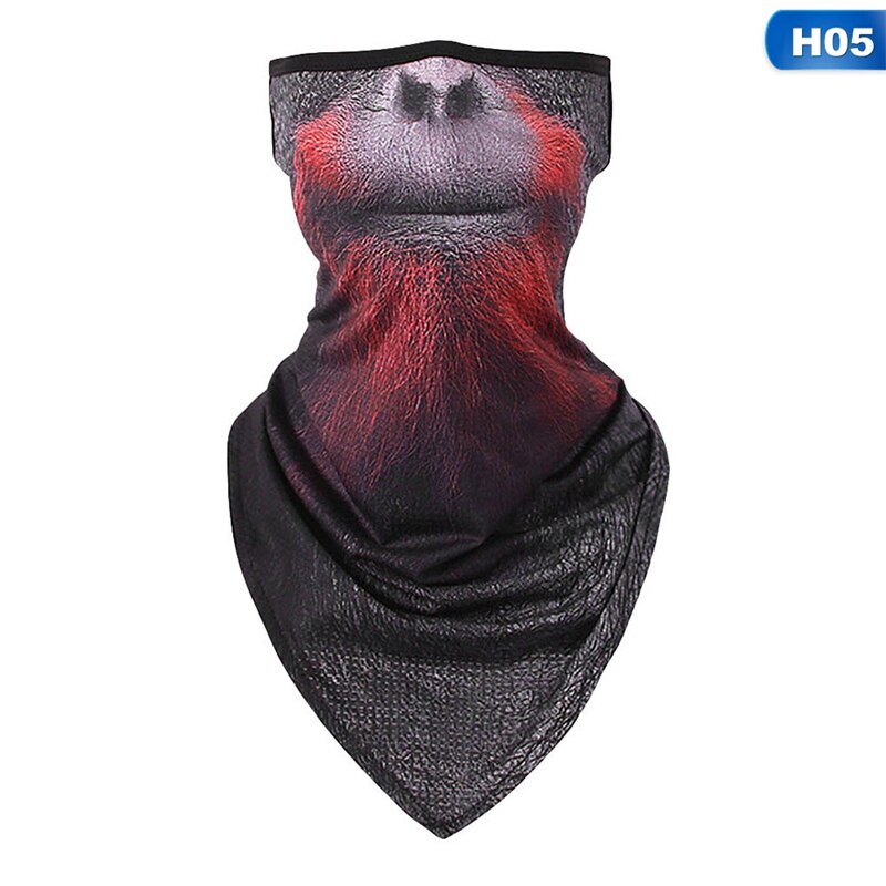 3D Animal Bandana Buffs Neck Gaiter Cycling Fishing Windproof Balaclava Face Mask Scarf Outdoor Hiking Ear Hang Neck Cover: 5