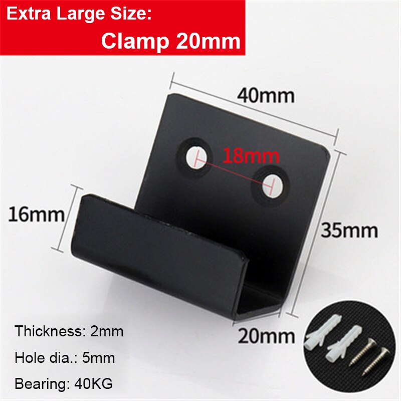 2pcs/lot Thick Stainless Steel Corner Bracket Tile Hanging Code Wall Storage Square Hooks For Hanging Display Tile Accessories: 842XL