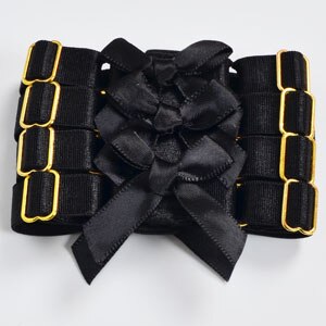 Sort sexet armbind arm stykke armbånd strop armbånd sele sløjfe med hjerte krop sele bur bondage hånd sele: O0223 1