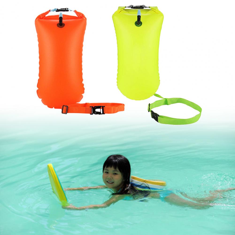 PVC Practical PVC Buoy Safety Air Dry Float Bag Inflatable Pouch Hard-wearing Rafting Bag Foldable for Outdoor