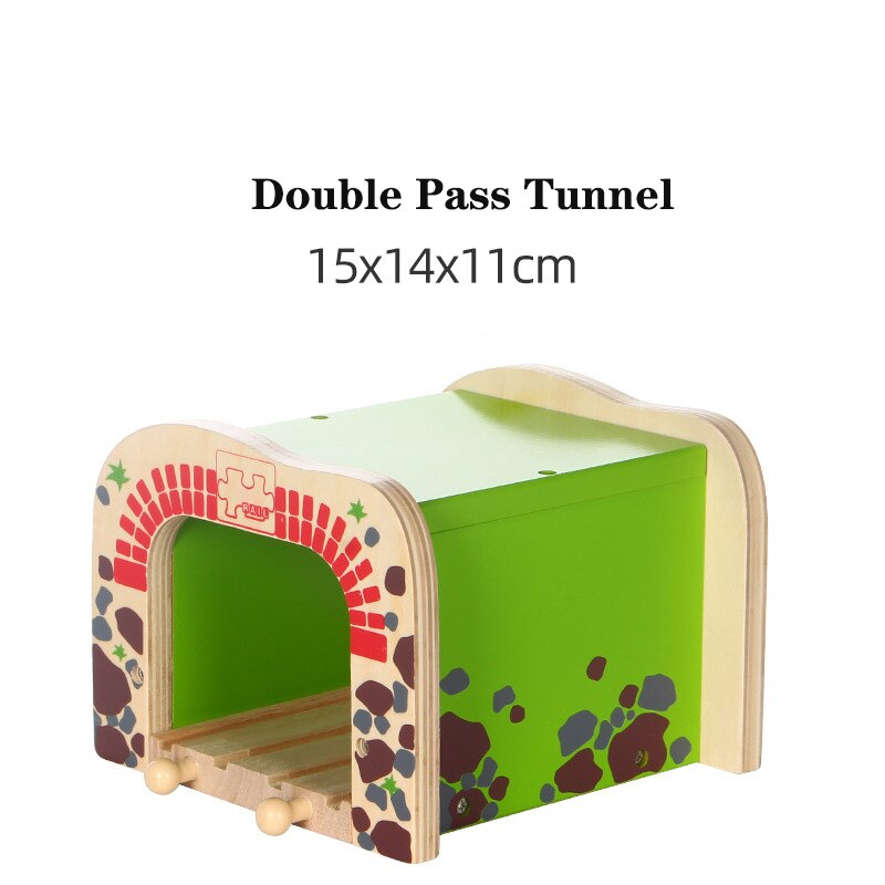 Stazione di parcheggio del Tunnel della grotta degli accessori della pista del treno di legno della ferrovia adatta a tutti i giocattoli educativi della pista di marca per i regali dei bambini: WJ-JM-12-190