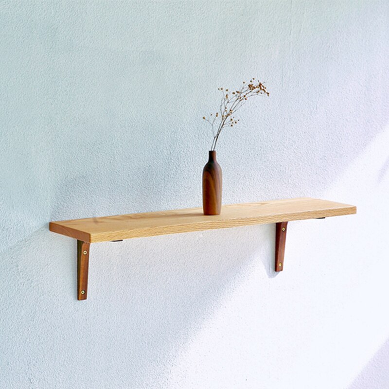 Solid wood wall shelf support bracket living room Storage rack bracket tripod
