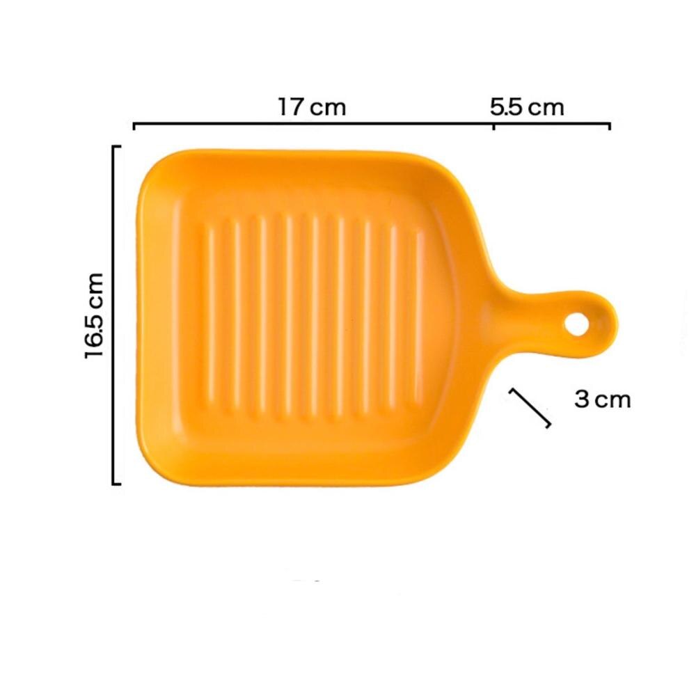 Nordic Bestek Salade Groente Fruit Diner Platen Thuis Bakken Pan Kruk Met Handvat Keramische Magnetron: 004