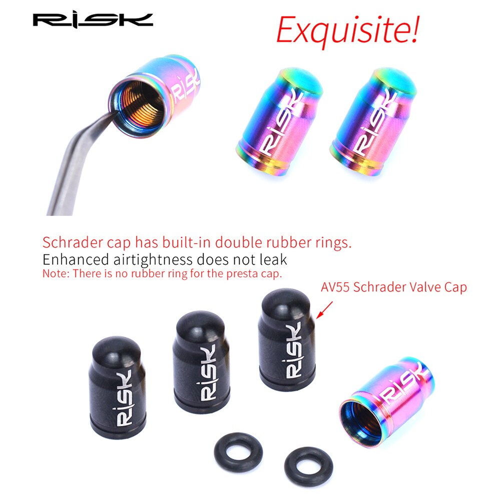 Fiets Ventieldopje Titanium Legering Racefiets Amerikaanse/Frans Ventiel Bedekt Protector Tyre Stofdicht Moer Cover Fietsen Accessoires