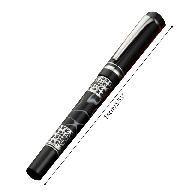 0.5mm Metal Ballpoint Pen Acrylic Marble Roller Ball Luxury Signature Writing Pens Office Stationery