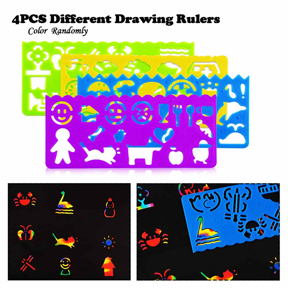 Scratch Art For Kids 50 Sheets Rainbow Scratch Paper Arts And Crafts For Kids Black Magic Scratch Art Notes Paper Boards