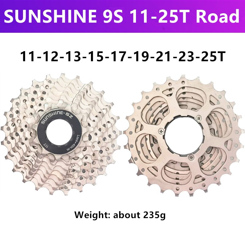 SONNENSCHEIN MTB/rennrad 9/27 geschwindigkeit Variable geschwindigkeit kassette schwungrad 11-23T/25T/28T/32T/36T/40T/42T/46T/50T kassette schwungrad: Straße 11-25T