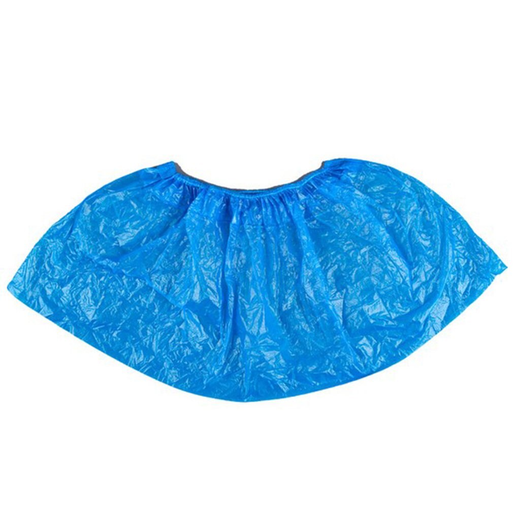 Blue Plastic Disposable Shoe Covers Rain Outdoor Carpet Waterproof Shoe Cover Overshoes Protector Women Men Shoes Cover