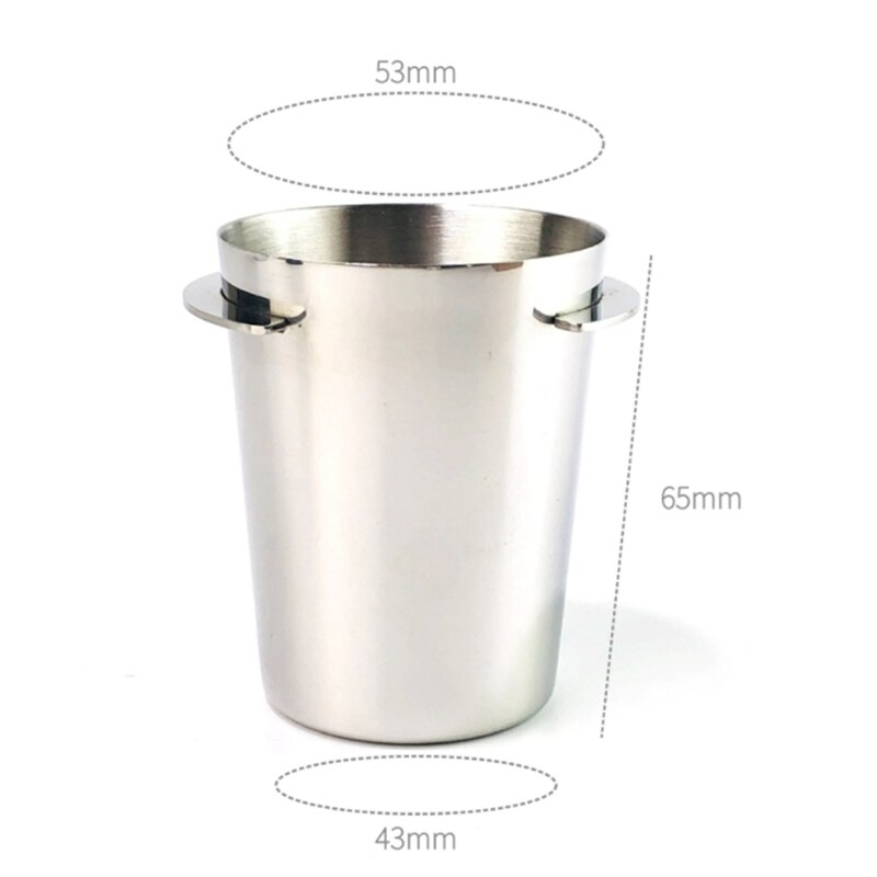 Stainless Steel Coffee Dosing Cup Bean Grinding Machine For Espresso Machine Dosing Cup