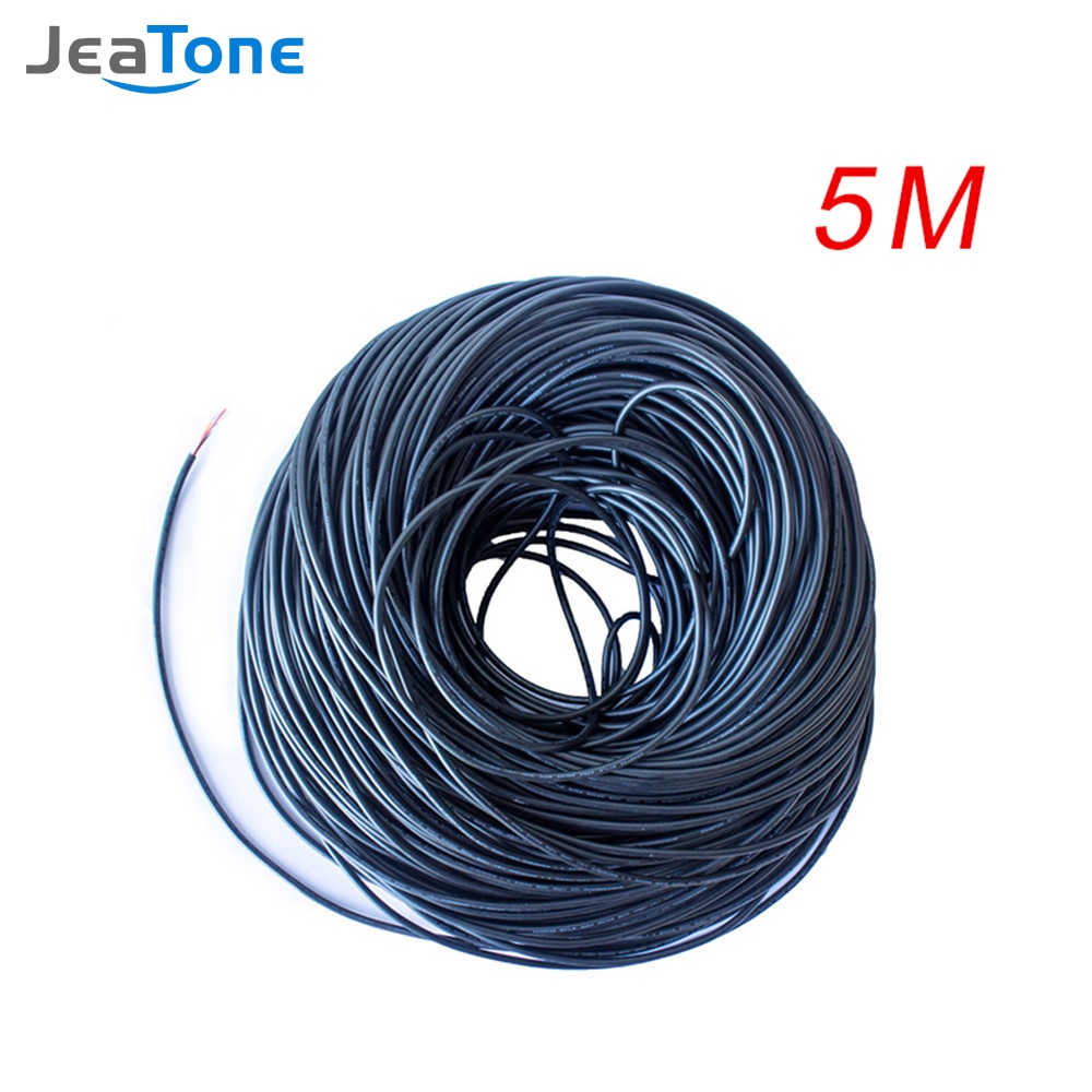 Jeatone 4 Pin Extended Cable Work For Intercom Video Door Phone 5 Meter