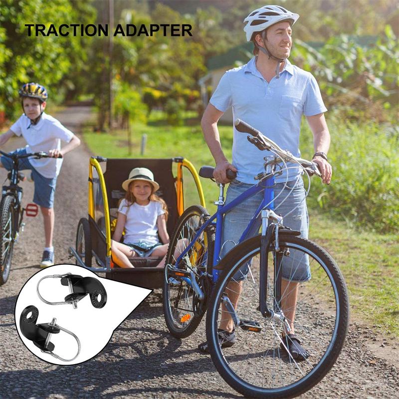 2 Pcs 135 Degree Bike Trailer Accessories Traction Adapter For Baby Pet Debris