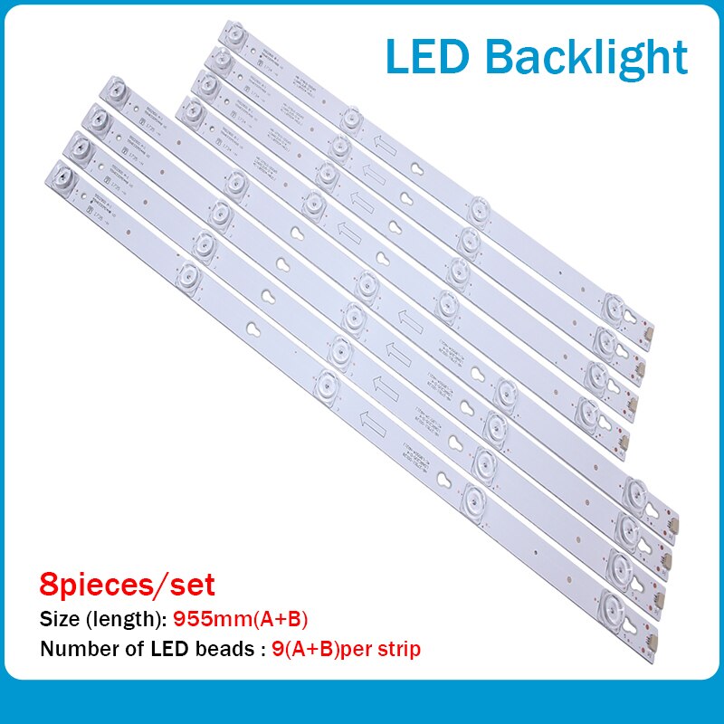 LED BacklightL strip 4C-LB5505-PF02J 4C-LB5505/04-HR06/14J For L55s4900fs L55s4900 55d2900 L55P2 L55E5800A thomson 55uc6406