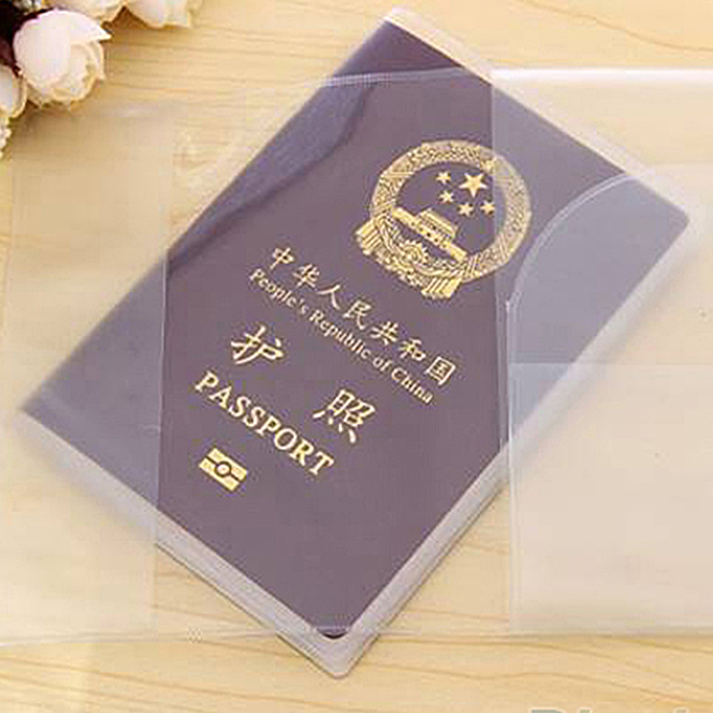 Paspoort Case, Clear Transparante Paspoort Deksel Houder Case Organizer ID Kaart Reizen Protector, 13.519 cm/5.31 "7.48" (Transparant)