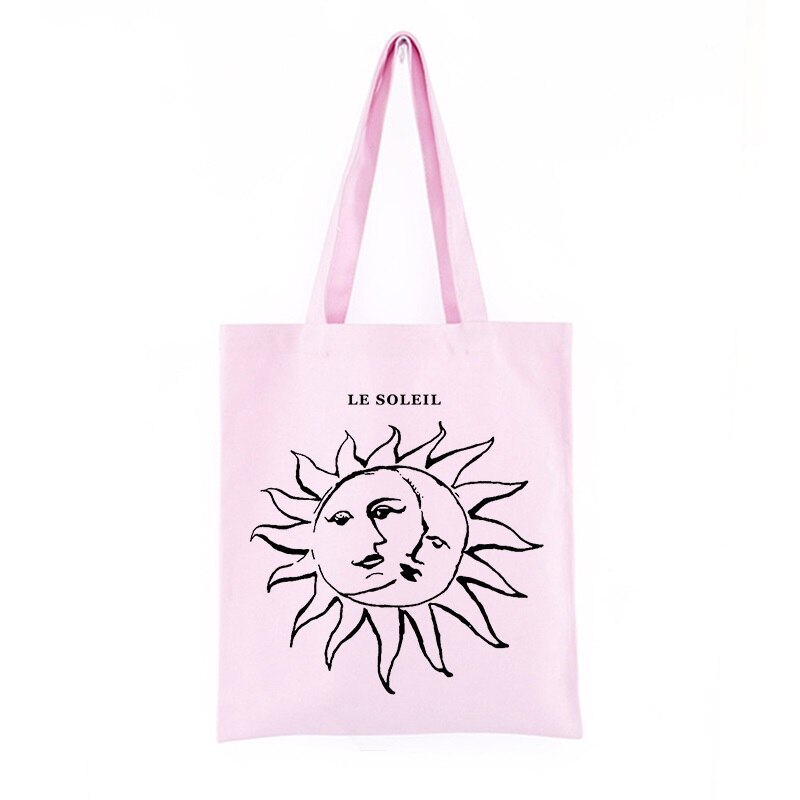 Mito do vintage sol deus ins bolsa de lona nova moda shopper sacos grande capacidade casual chique bolsa punk ulzzang feminina ombro: Fen02