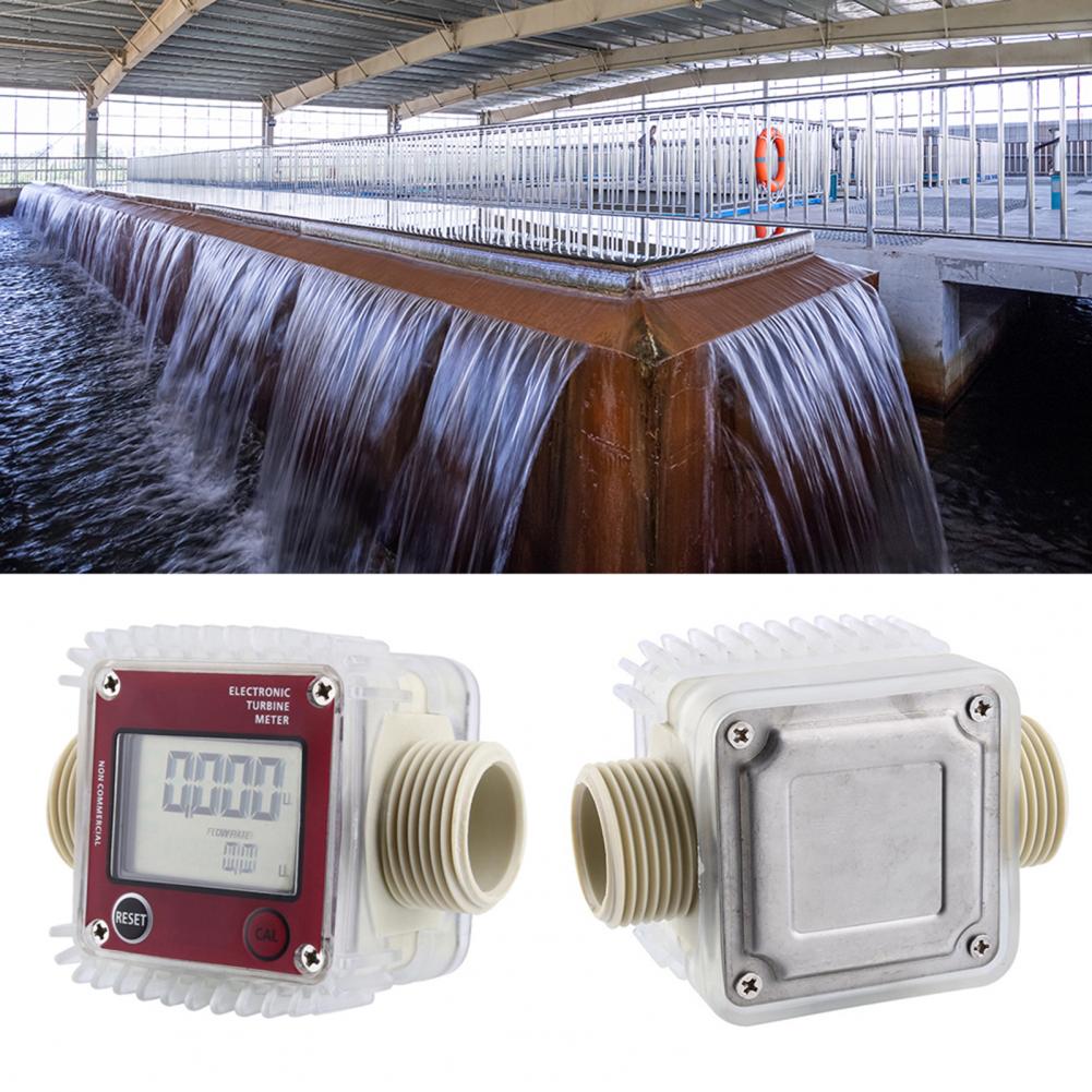 K24 Turbine Flow Meter Digital High Accuracy Flame Retardant Modular LCD Display Flowmeter For Petroleum Hardware Tools