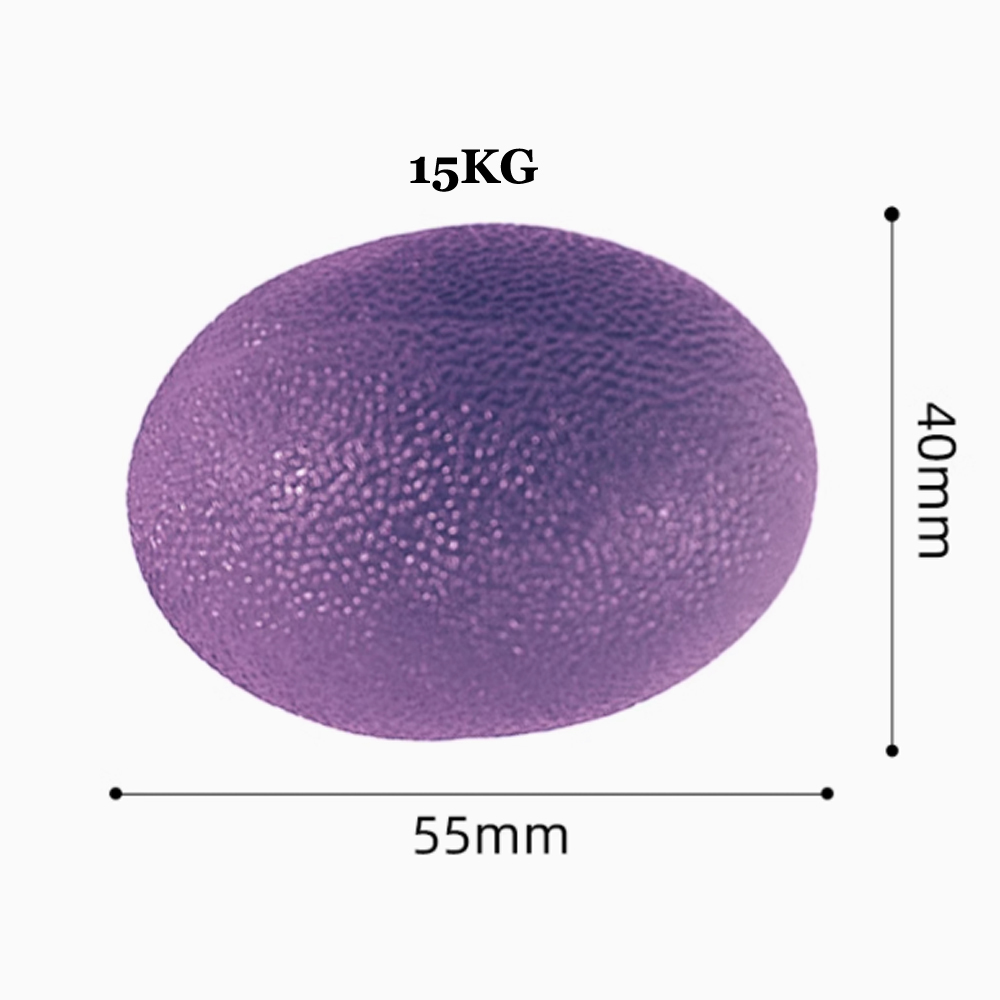 Silikon håndgrep ball egg treningsstudio Fitness finger tung mosjonist styrke muskelgjenoppretting griper trener stressavlastende klemme: Svart