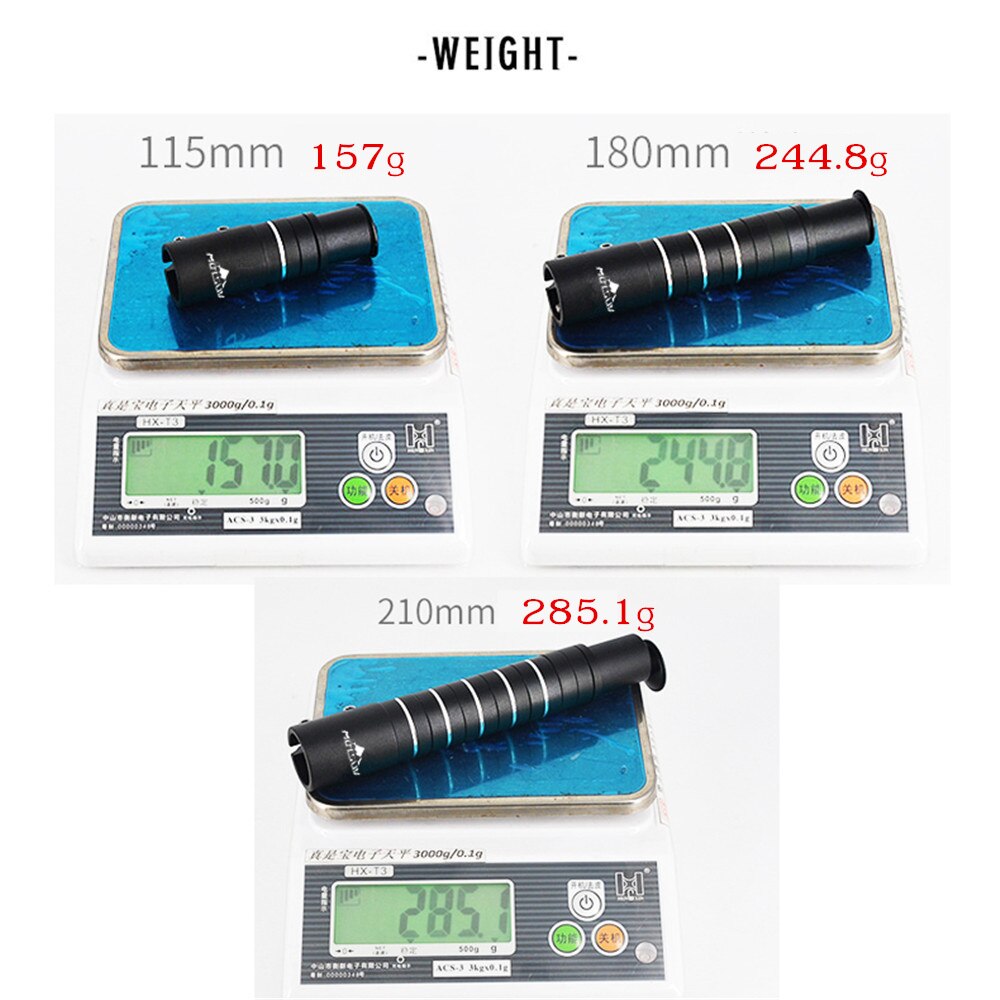 MOTSUV Bicycle Fork Stem Extender Bike 28.6mm Handlebar Rise Up 115/180mm/210mm Adapter Aluminum Alloy Cycling Height Increased