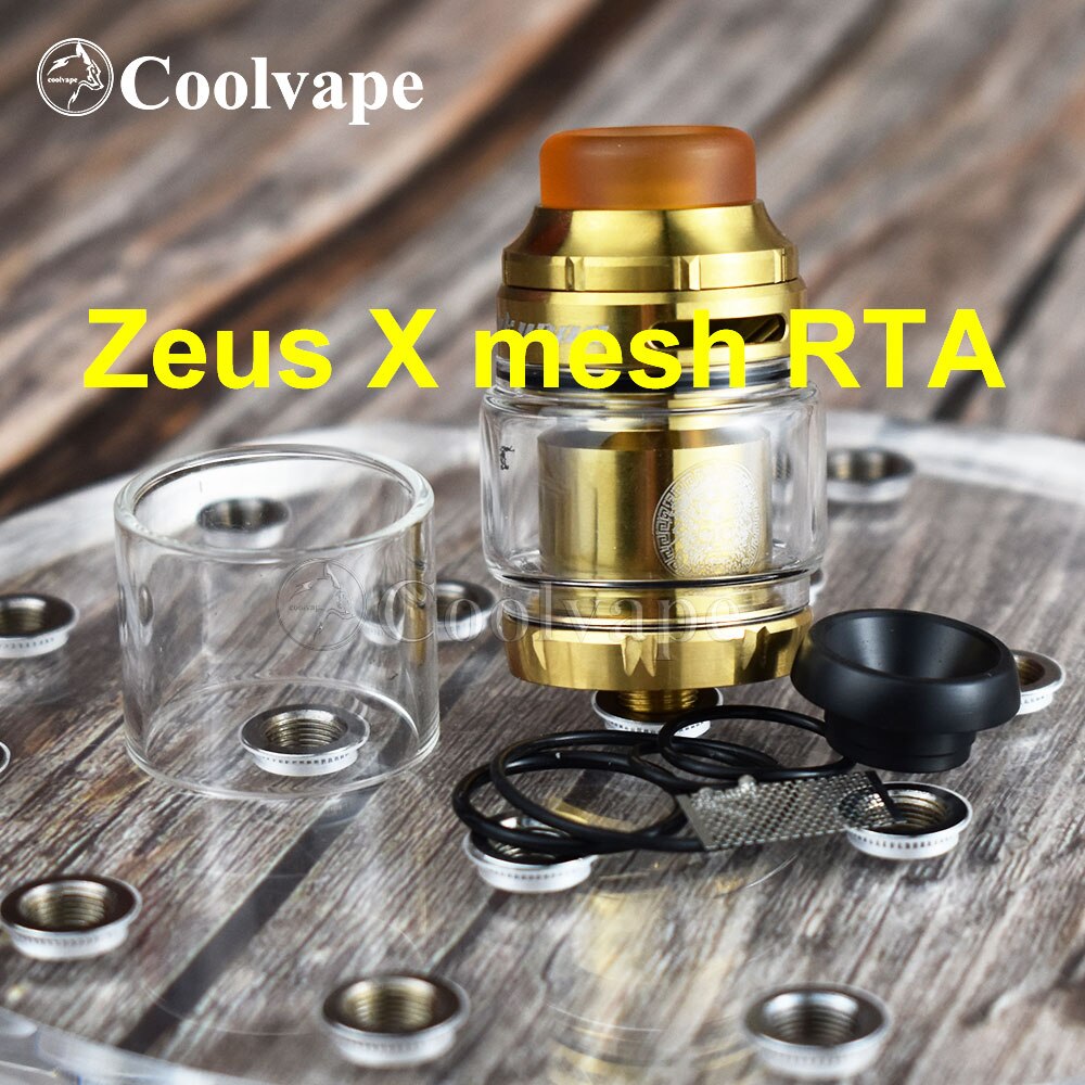 coolvape Zeus RTA Atomizer 3.5ml 4.5ml 510 thread vape tank with vaporizer rta rebuildable e cigatomizer vs Zeus X mesh RTA: K