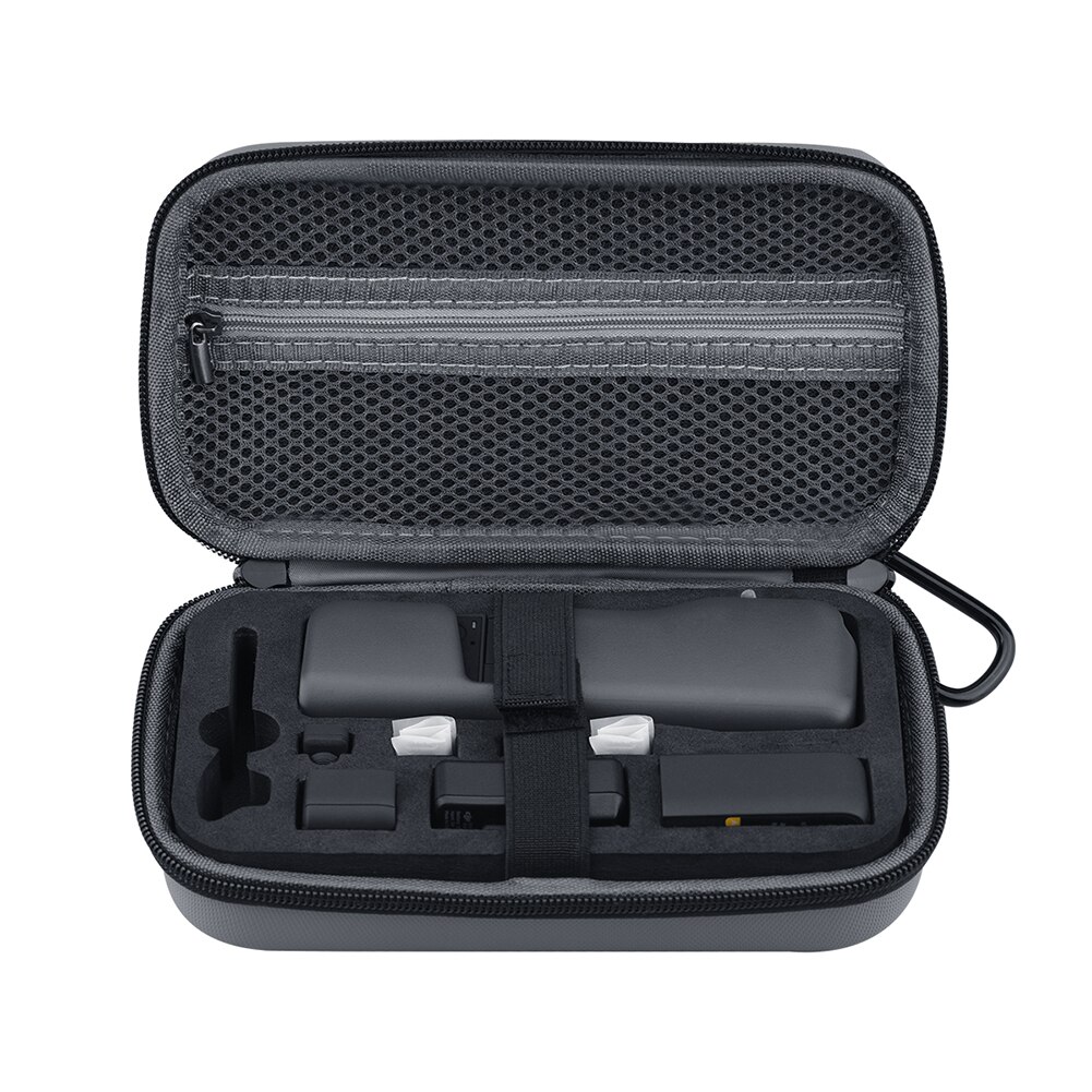 Eva-tragetasche mit karabiner für dji pocket 2 zubehör, tragbare schutzhülle für reisen