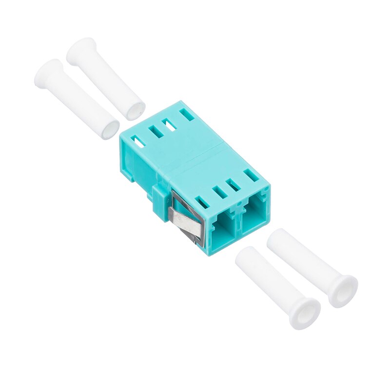 Intergrated style Duplex OM3 LC UPC Fiber Adapter MM SC Type Duplex Flange Coupling Carrier Class Fiber Optic Coupler