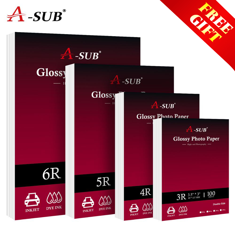 4R 6inch 4x6 Photo Paper Double Side For Inkjet Printer Photo studio Photographer Color Coated