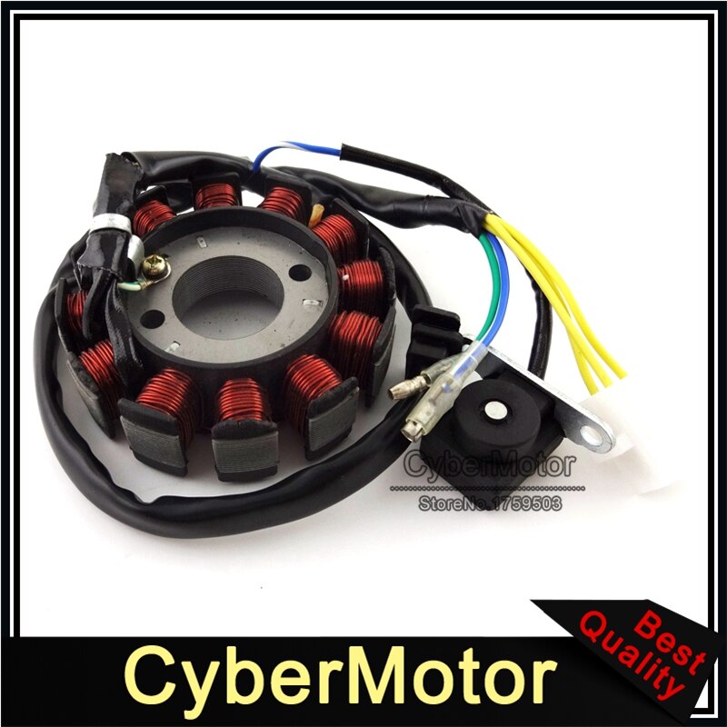 12 bobinas estator Magneto de ignición para GY6 125cc 150cc motor ciclomotor chino Scooter ATV Quad Go Kart