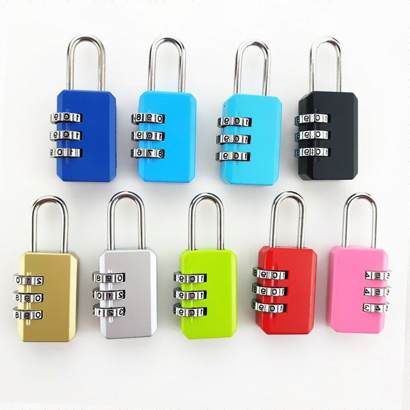 3 Dial Digit Nummer Combinatie Wachtwoord Lock Travel Beveiliging Beschermen Locker Reizen Lock Voor Bagage/Tas/Rugzak/lade