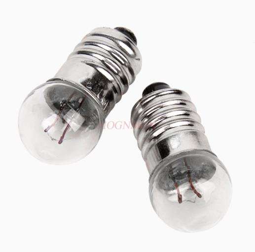 2 uds. 2.5v3.8V bombilla pequeña, Boca de rosca, linterna vintage, escuela primaria, escuela secundaria, experimento de física eléctrica
