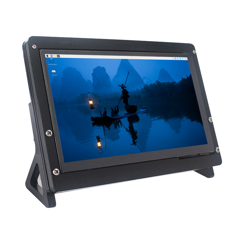 Pantalla táctil de 7 pulgadas, pantalla portátil IPS de 1024x600 para Raspberry Pi 5 4B 3B + 3B Zero, Monitor escecondario compatible con HDMI para PC
