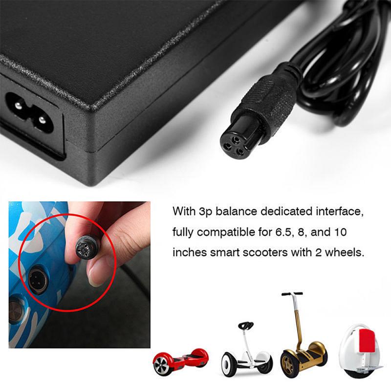 Adaptateur d'alimentation 42V 2a pour Scooter, chargeur AU/US/EU/UK, prise US, pour Scooter à 2 roues à auto-équilibrage