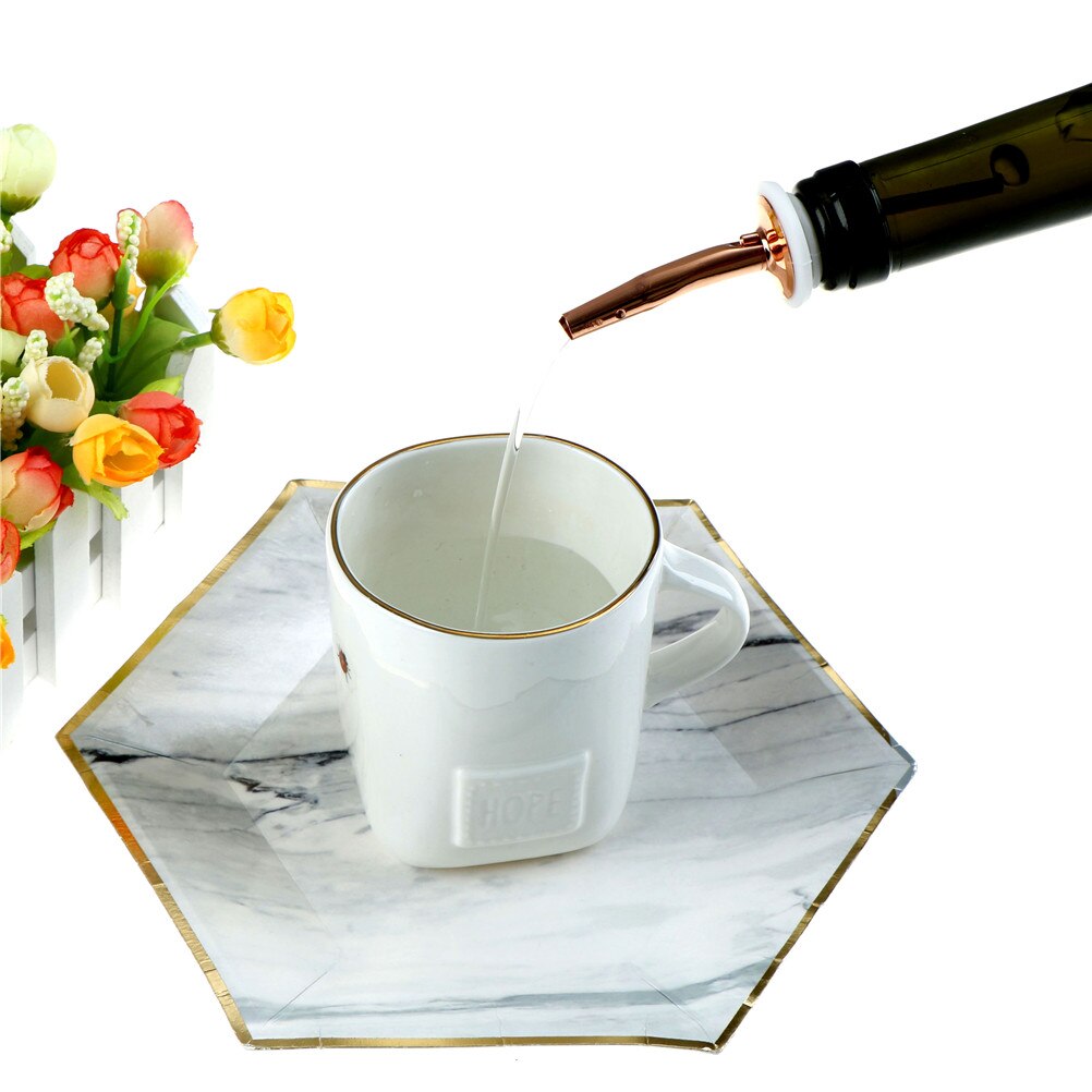 1 stuk roségouden praktische roestvrijstalen fles sterke drank schenktuit met vrije doorstroming milieuvriendelijke bargereedschappen