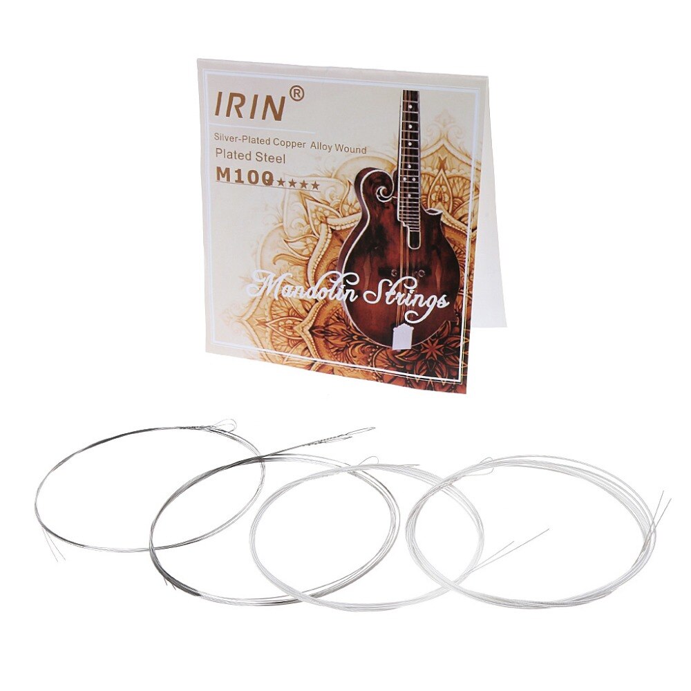 8pcs/set M100 Mandolin String Steel Silver-Plated Copper Alloy Wound (.010-.034)