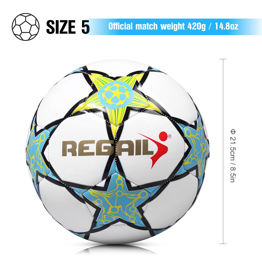 Football Soccer Ball Size 5 Explosion-proof Soccer Ball Youth and Adults Training Competition Soccer Inflatable